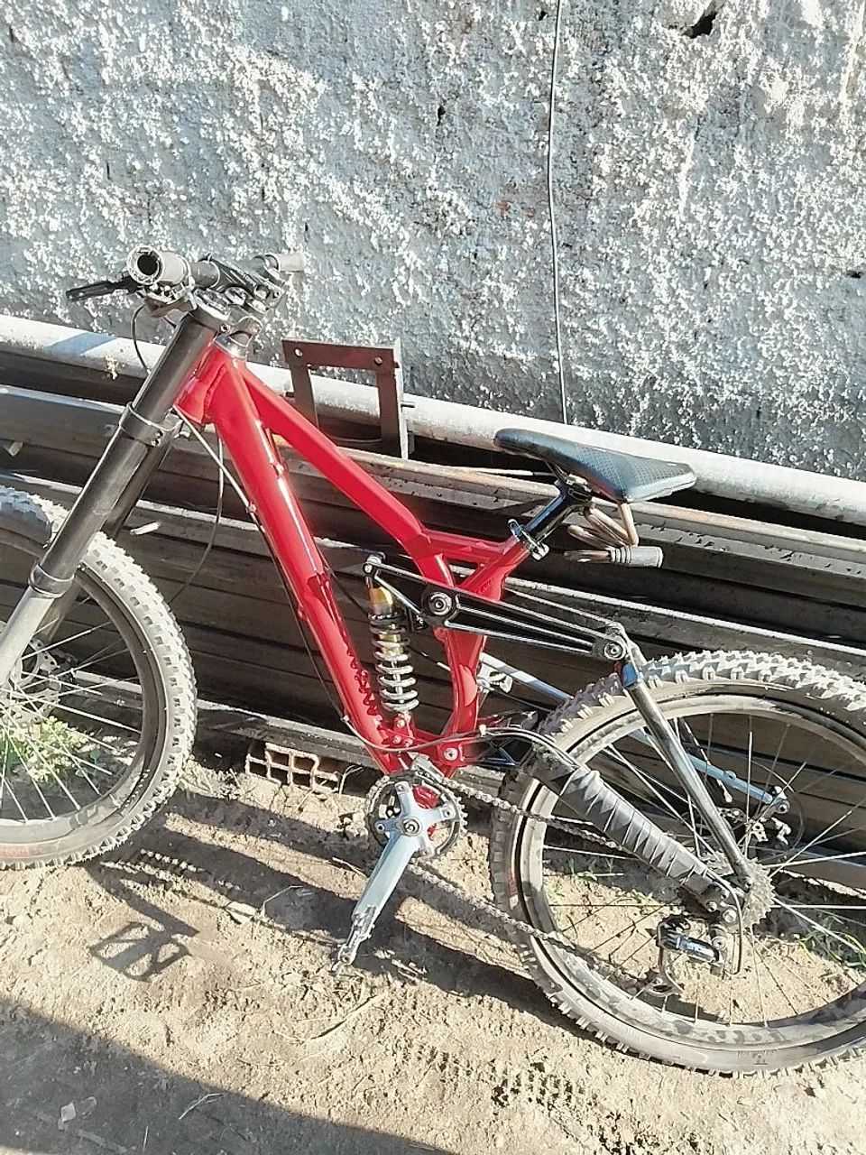 bike full suspension DH kona, faço troca  - Foto 4