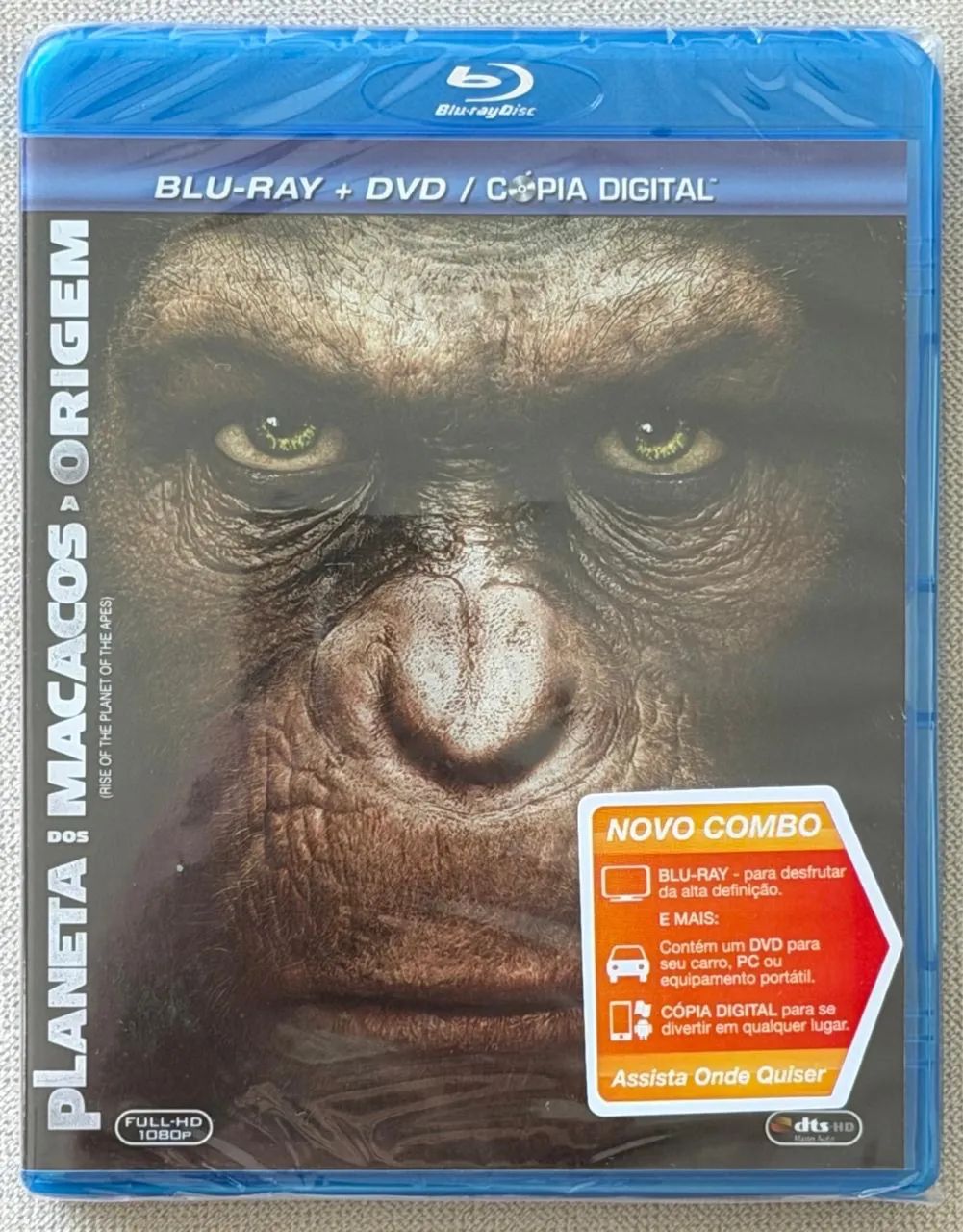 Blu-ray Planeta dos Macacos A Origem (original e lacrado) - DVD