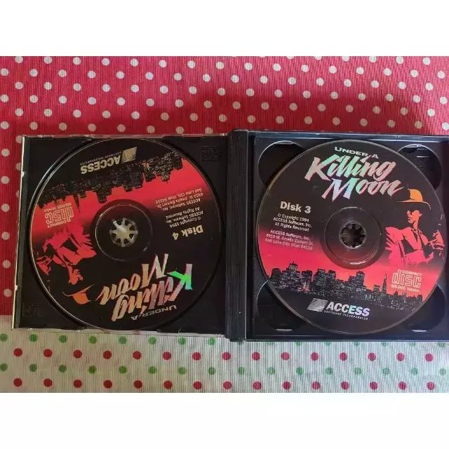 Under a Killing Moon Jogo Para PC CDRom Importado 1994 4 Discos Ms-Dos - Foto 3