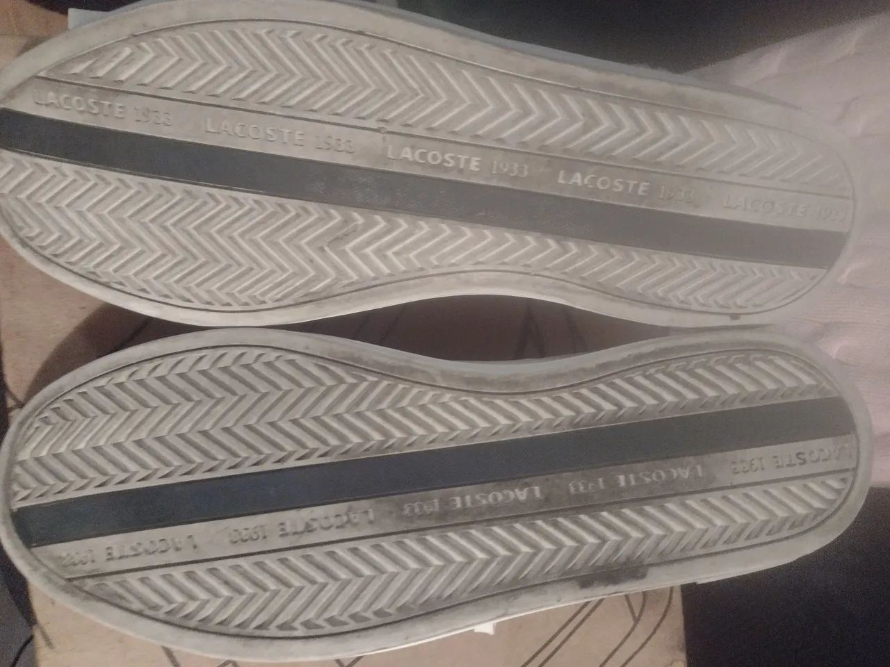 Tênis Lacoste original couro N/39 - Foto 3