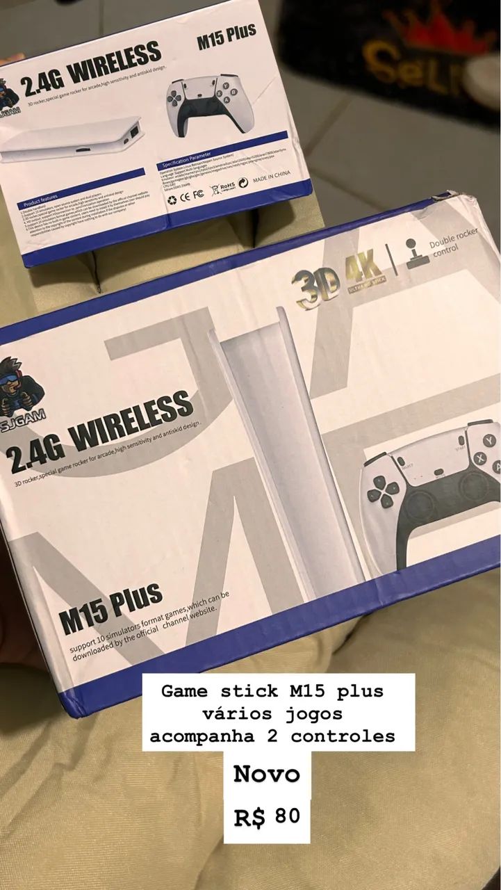 Game Stick M15 plus vários jogos 