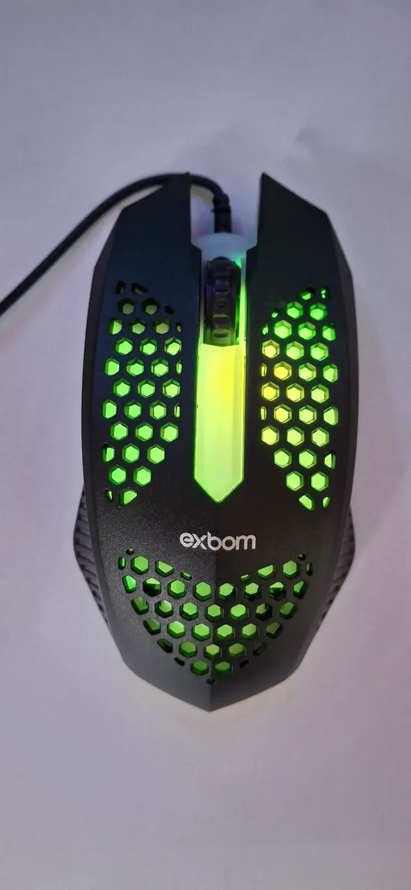 Mouse gamer exbom RGB colmeia - Foto 3