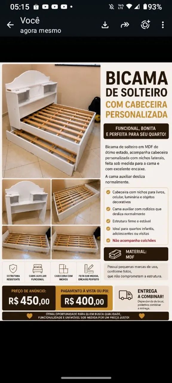 Bicama solteiro planejada - Foto 4
