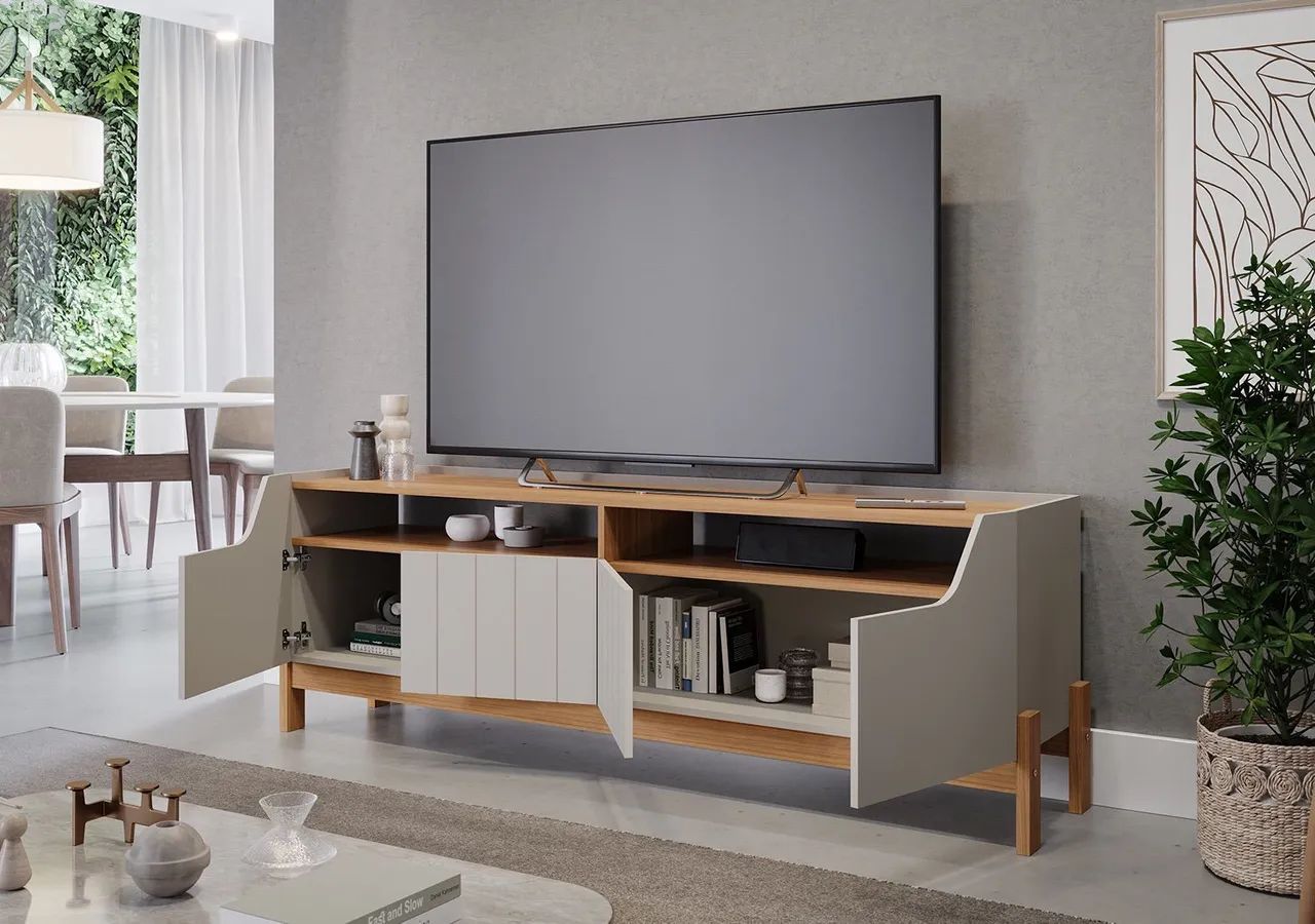 Rack bancada Moema para TVs até 65 polegadas em mega Promoção! - Foto 4