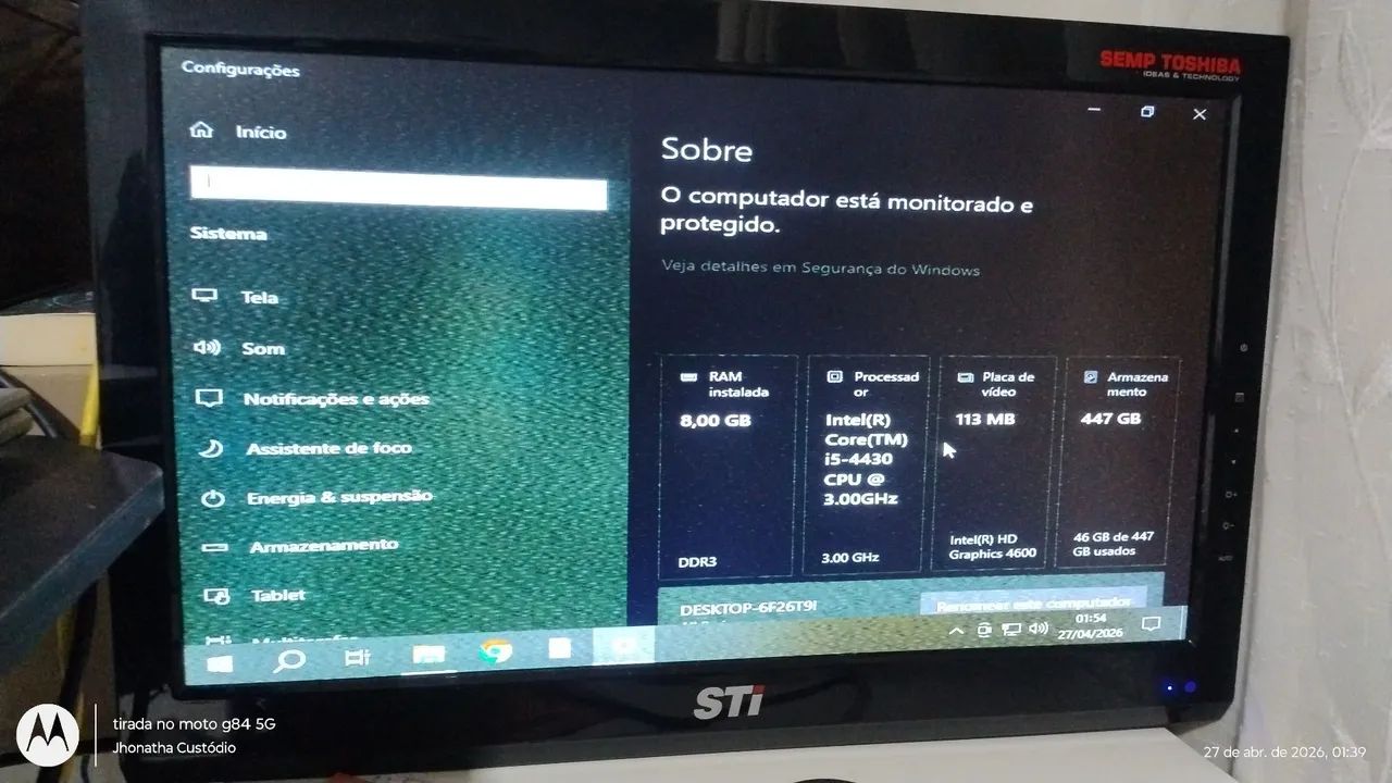 Intel core i5-4430 4nd gen, 8GB ram e HD 480GB e 6 meses de garantia! - Foto 3