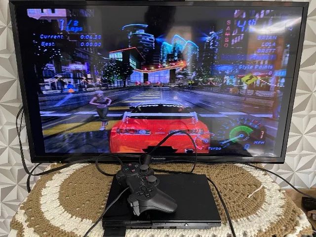 PS2 Slim com Controle - Leitor Funcionando Normalmente - Foto 3
