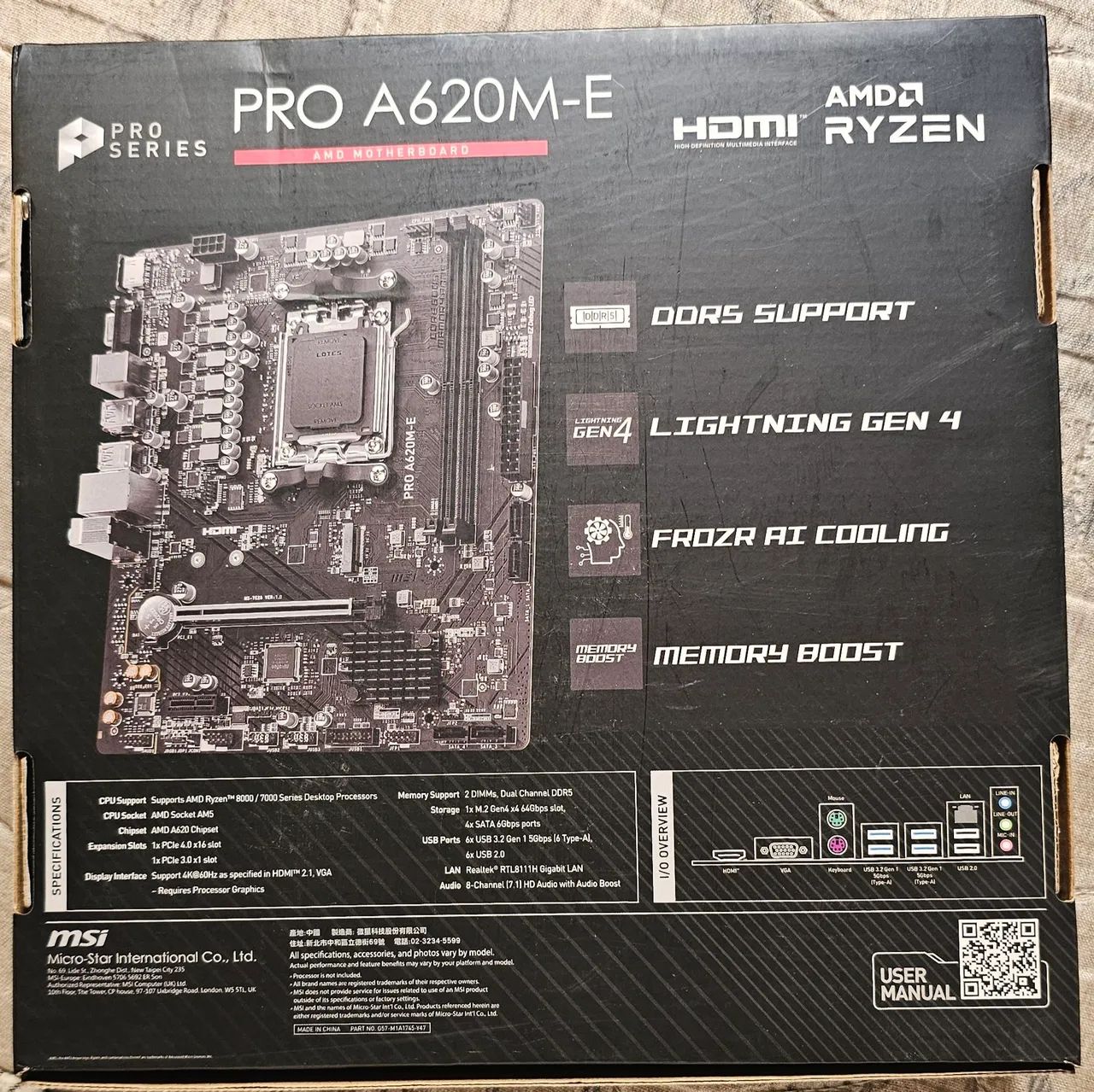 PLACA MÃE MSI A620M DDR5 - Foto 3