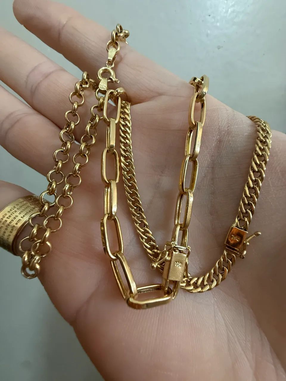 Pulseira de ouro 18k certificado garantia eterna  - Foto 3