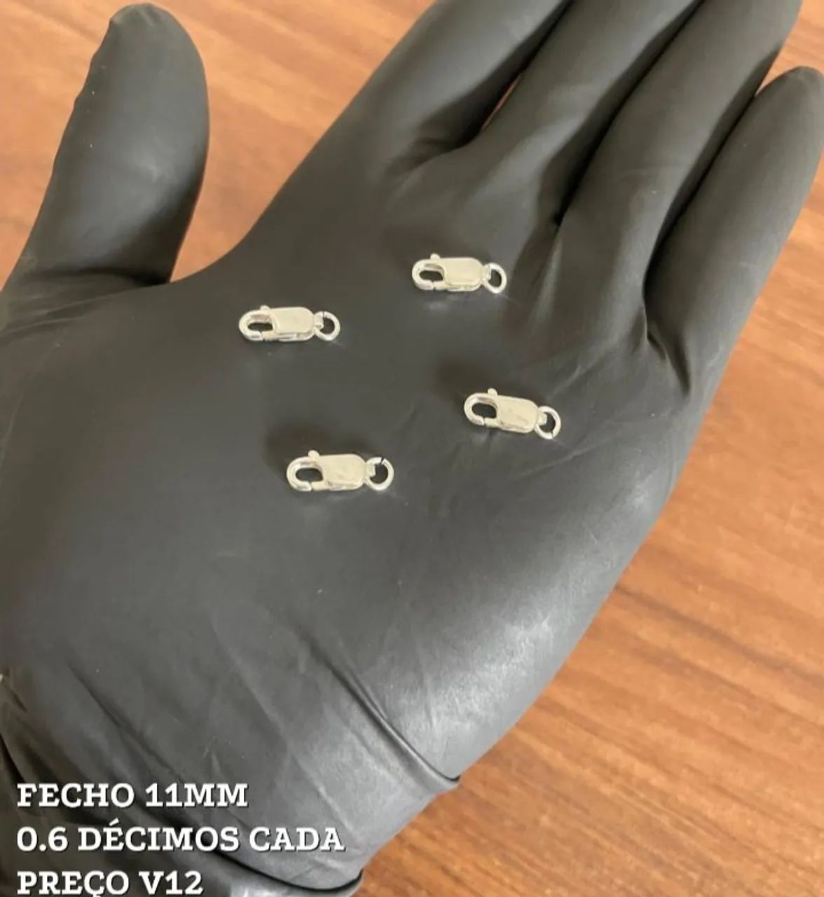 Fecho tranca prata 925 váriados - Foto 4