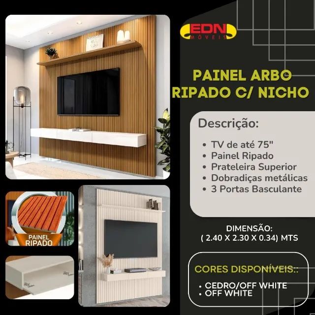 Painel para TV até 75 polegadas 