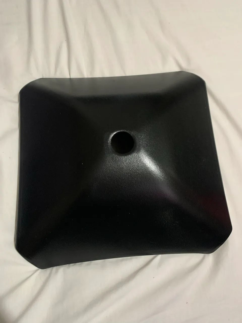 New, unused black glass sink, 340 mm, still in original box