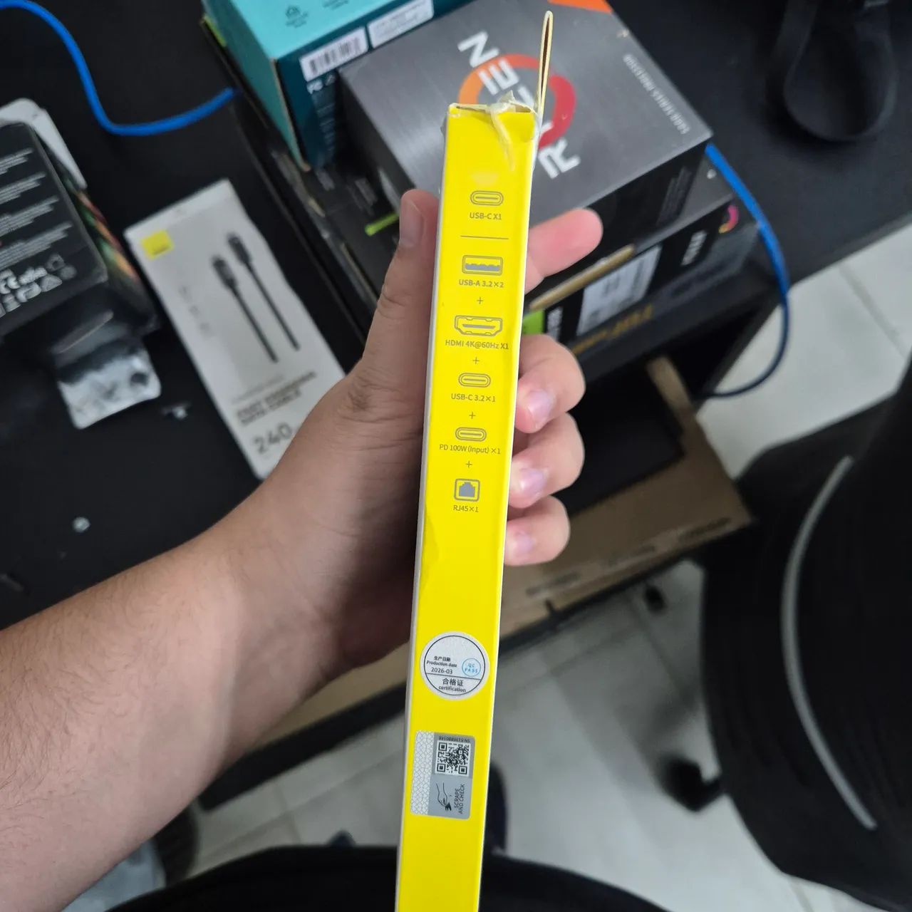 Hub Baseus USB-C PD 100W 10gbps - Foto 2