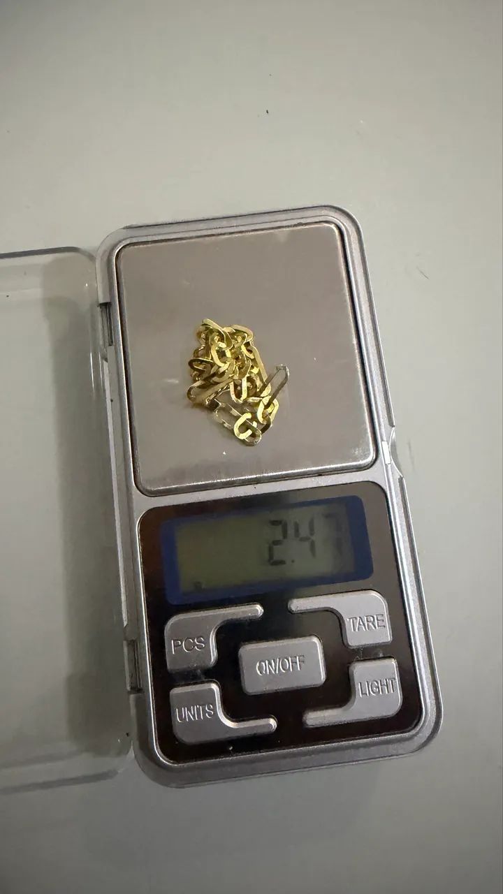 pulseira ouro 18k 3 elos 