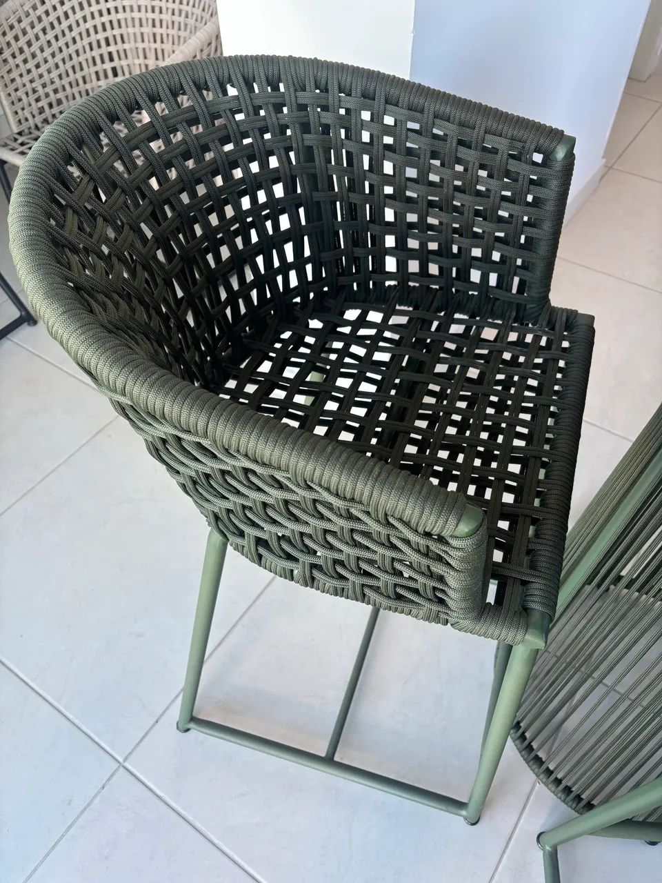Mesa bistrô e cadeiras corda náutica  - Foto 3