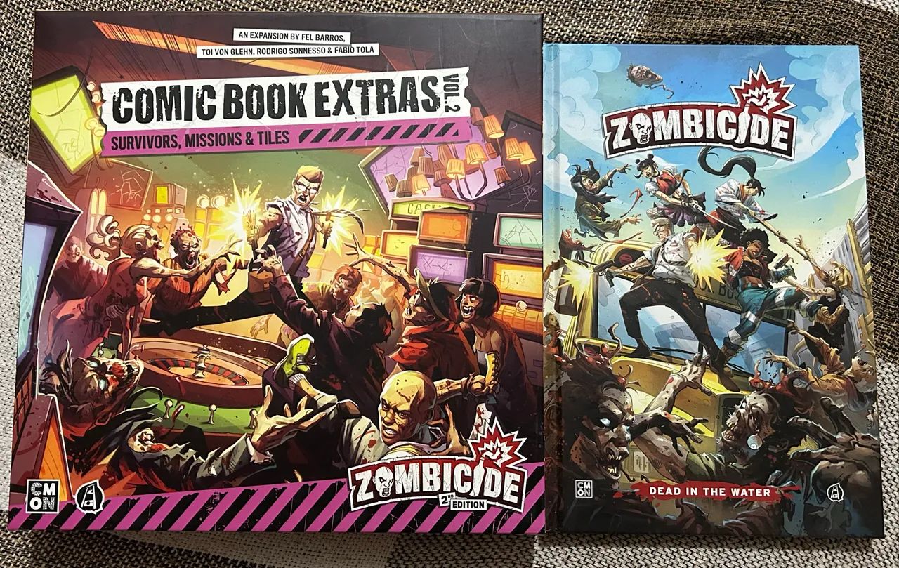 Comic book extras 2 + hq Zombicide 2 edição 