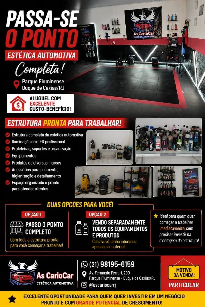 ? PASSO PONTO - ESTÉTICA AUTOMOTIVA COMPLETA | R$ 20.000