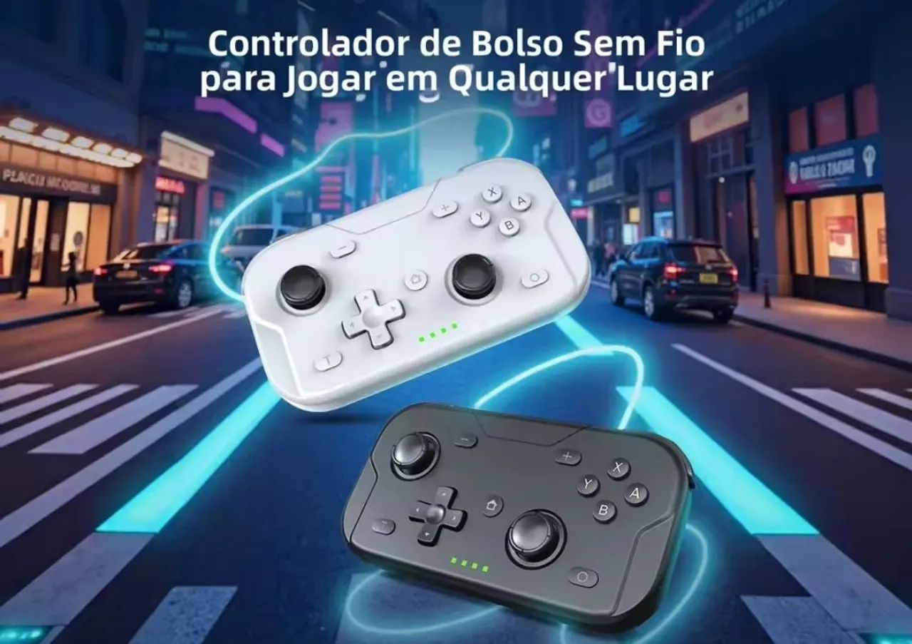 Gamepad de bolso multiplataforma para Switch, Android, iOS, PC, Steamdeck - Foto 3