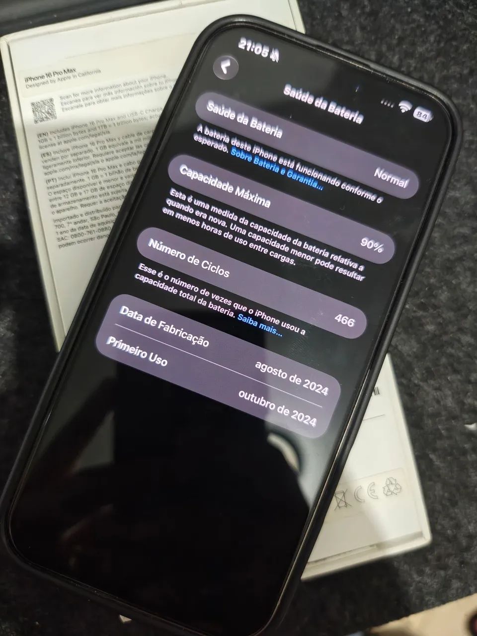 iPhone 16 Pro Max 256gb/90% bateria/Anatel - Foto 4