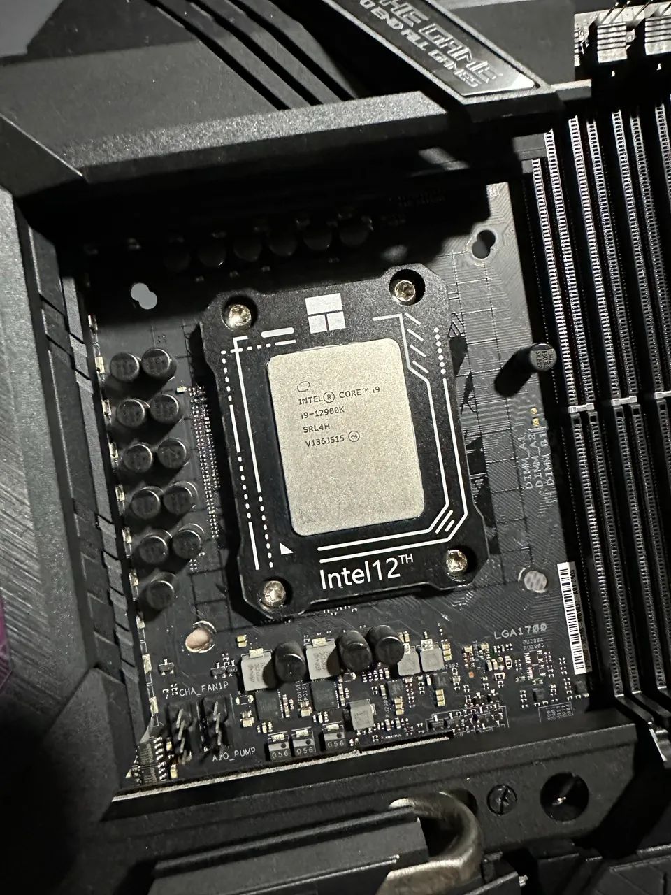Kit i9 12900k z690 Rog strix