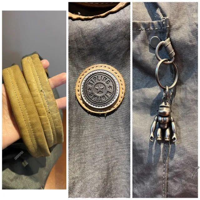 bolsa de ombro kipling cinza - Foto 4
