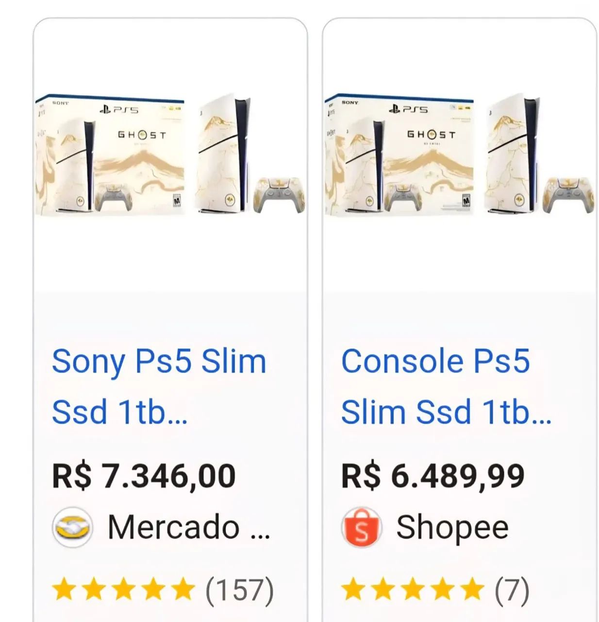 Playstation 5 edição limitada ouro ghost - Foto 5