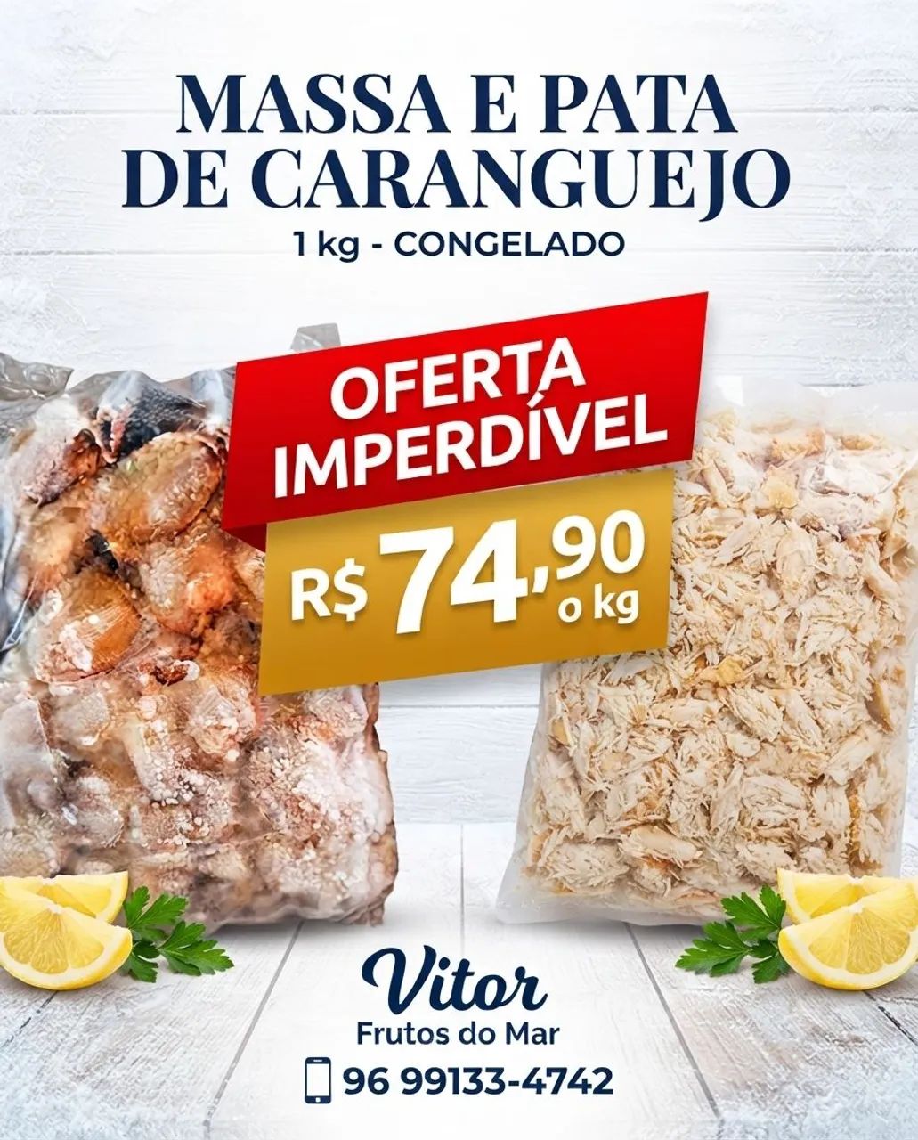 File de peixe e camarão fresco sem casca - Foto 2