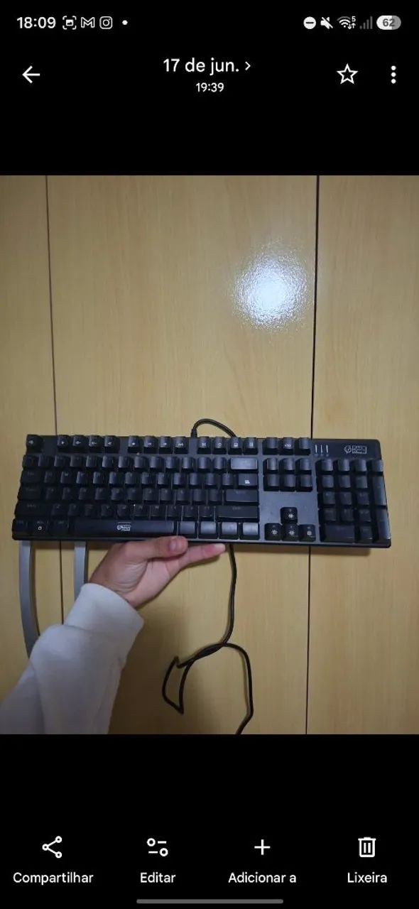 Teclado gamer Smith azul - Foto 3