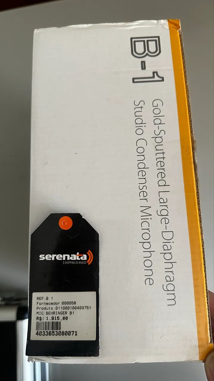 Microfone Behringer B-1 Condensador Cardioide (totalmente original, comprado na serenata) - Foto 3