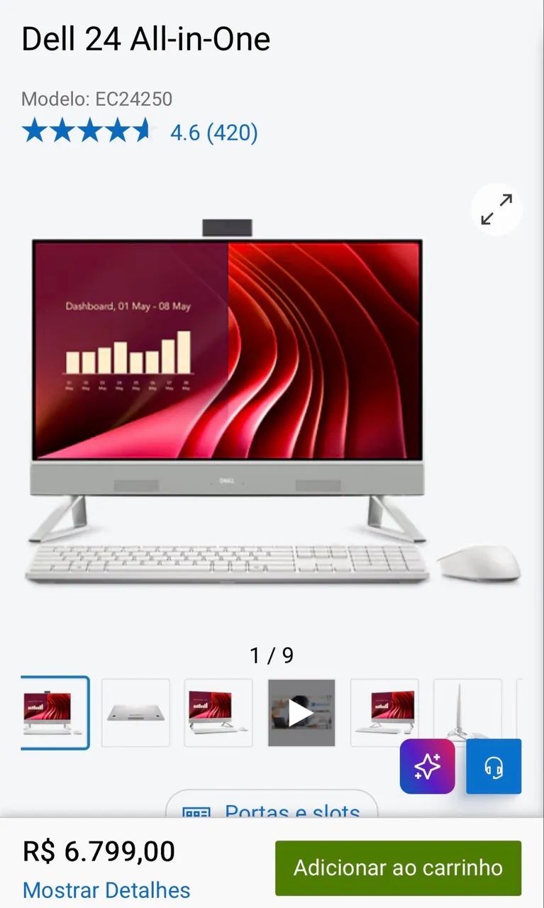 ALL IN ONE  Dell INTEL CORE i7 8GB  - Foto 4