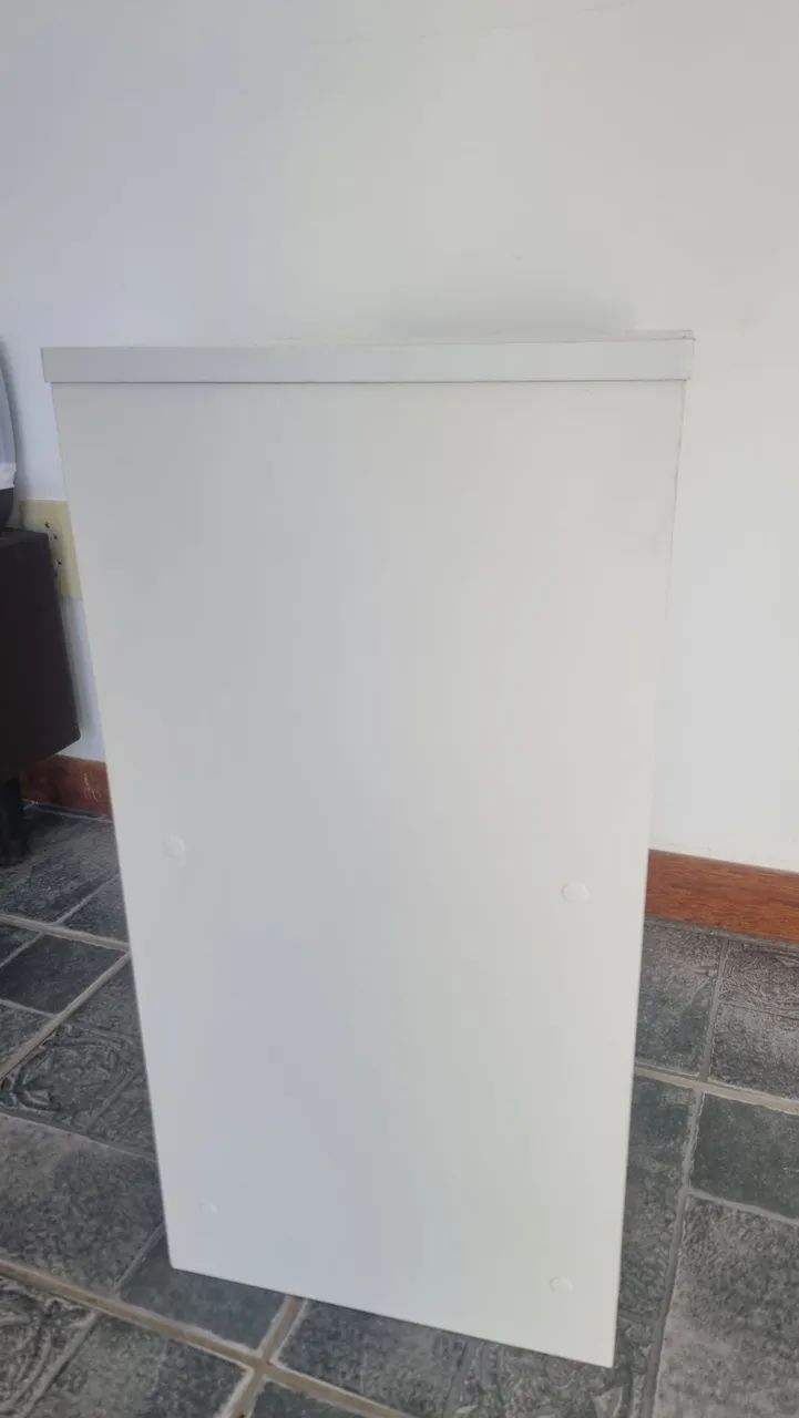 Mesa de Cabeceira em MDF Branco - Foto 3