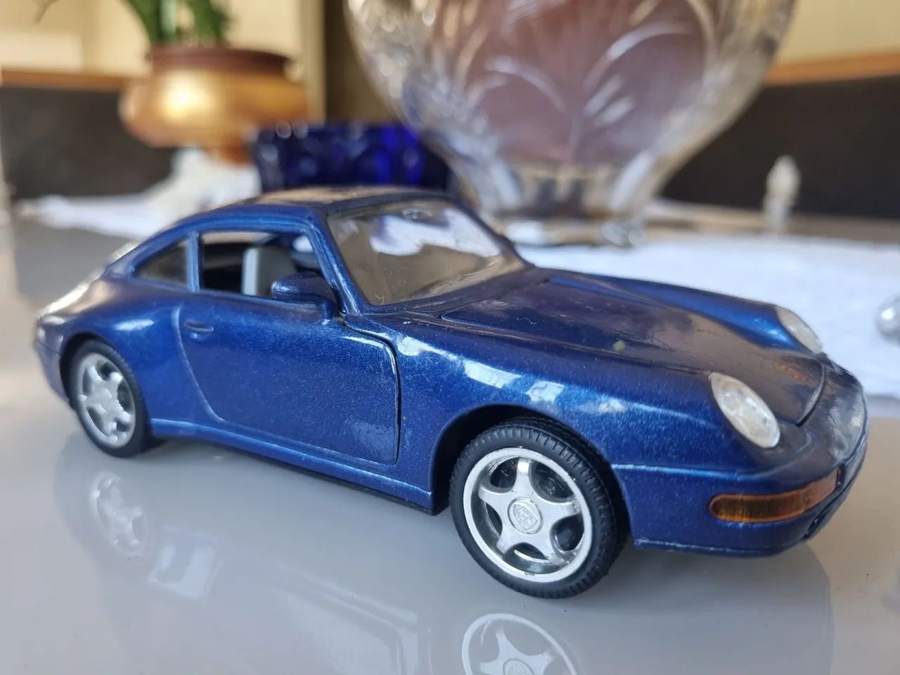 Miniatura Porsche 911 Maisto 1:24 Azul (Usado)