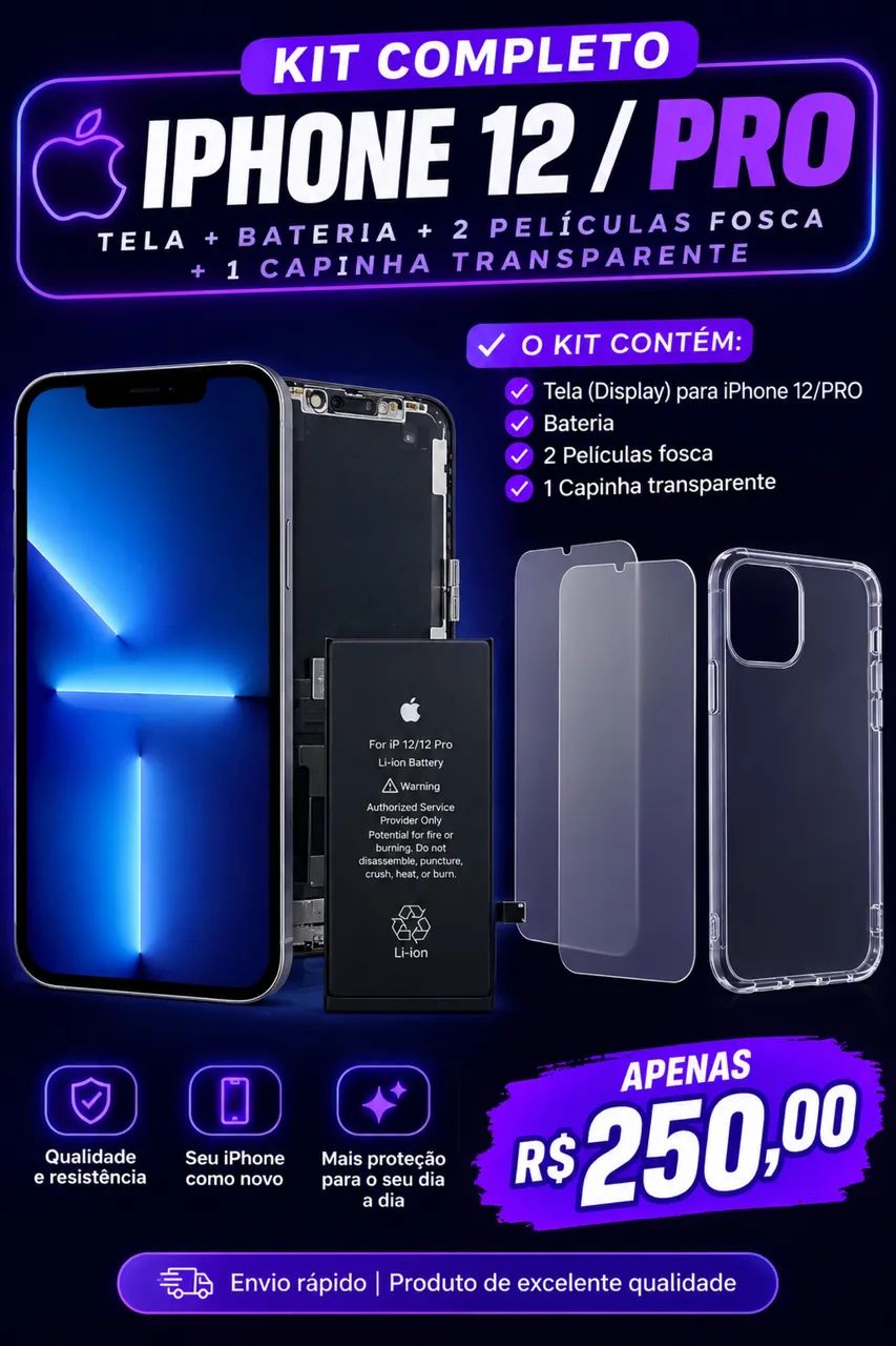 Kit completo do iphone 12 / PRO