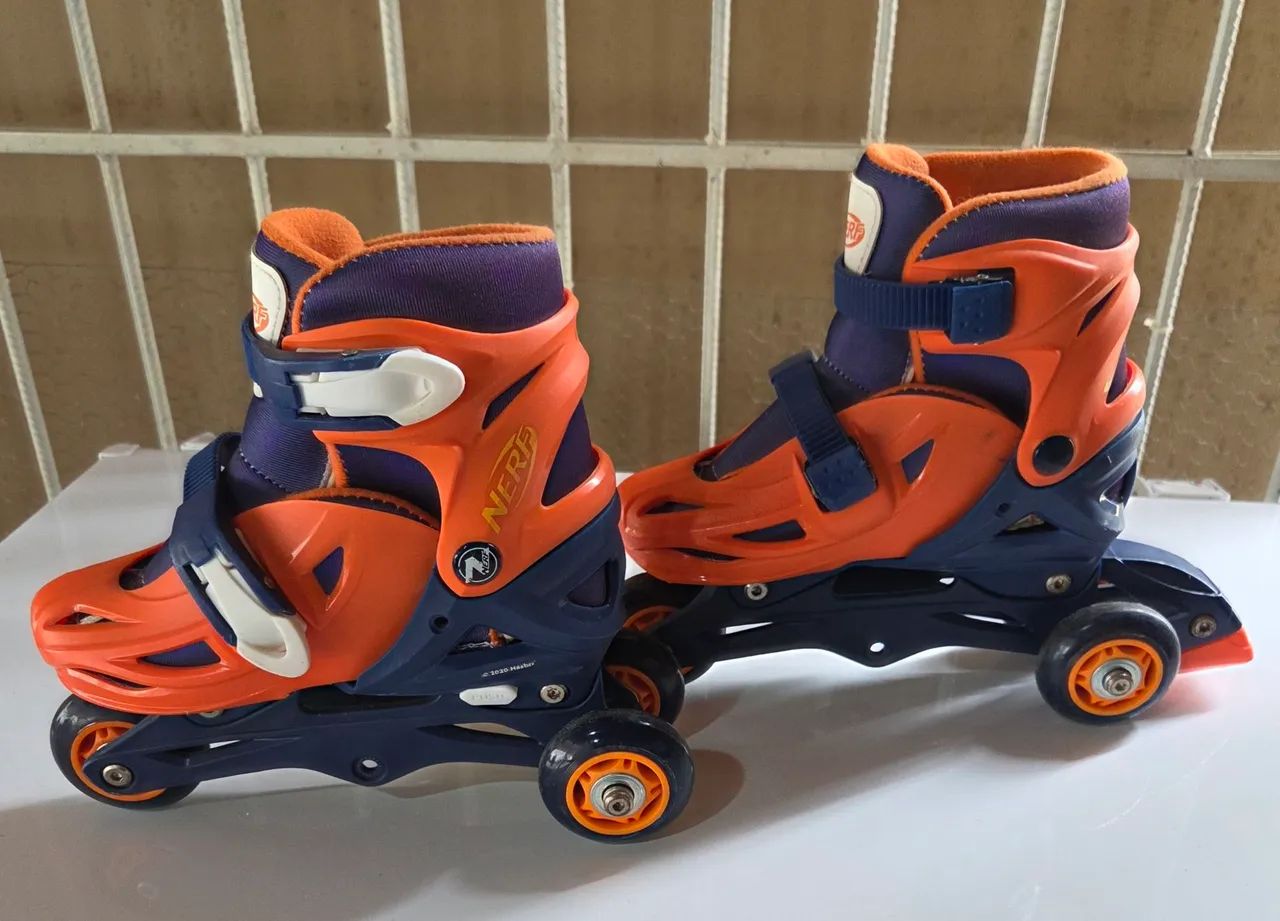 Patins online 2 em 1 tamanho31 a 34 Nerf - Foto 3