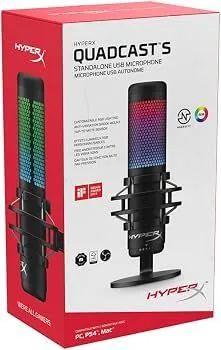 Microfone Hyperx Quadcast S RGB USB