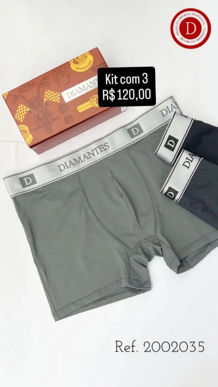 Cuecas boxers Diamantes - Foto 2