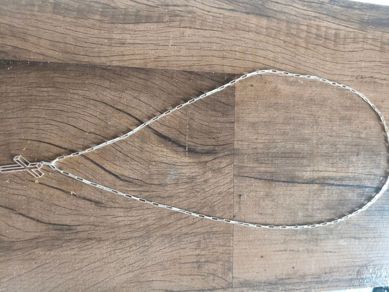 Cordão de Prata + Pingente masculino 70CM - Foto 3