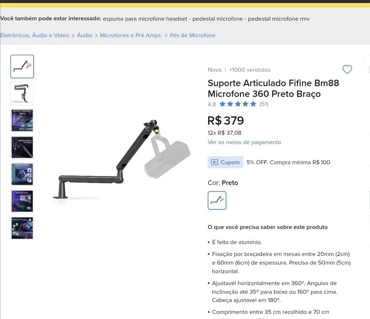 Suporte Articulado - Foto 3