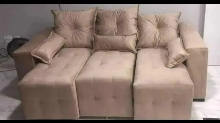 Sofa retrátil 3 lugares com 2 metros 