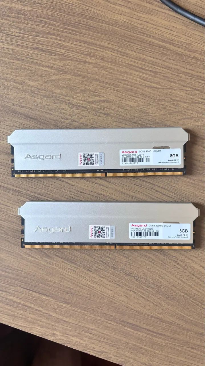 Memória RAM Asgard DDR4 | 16gb 3200MHz