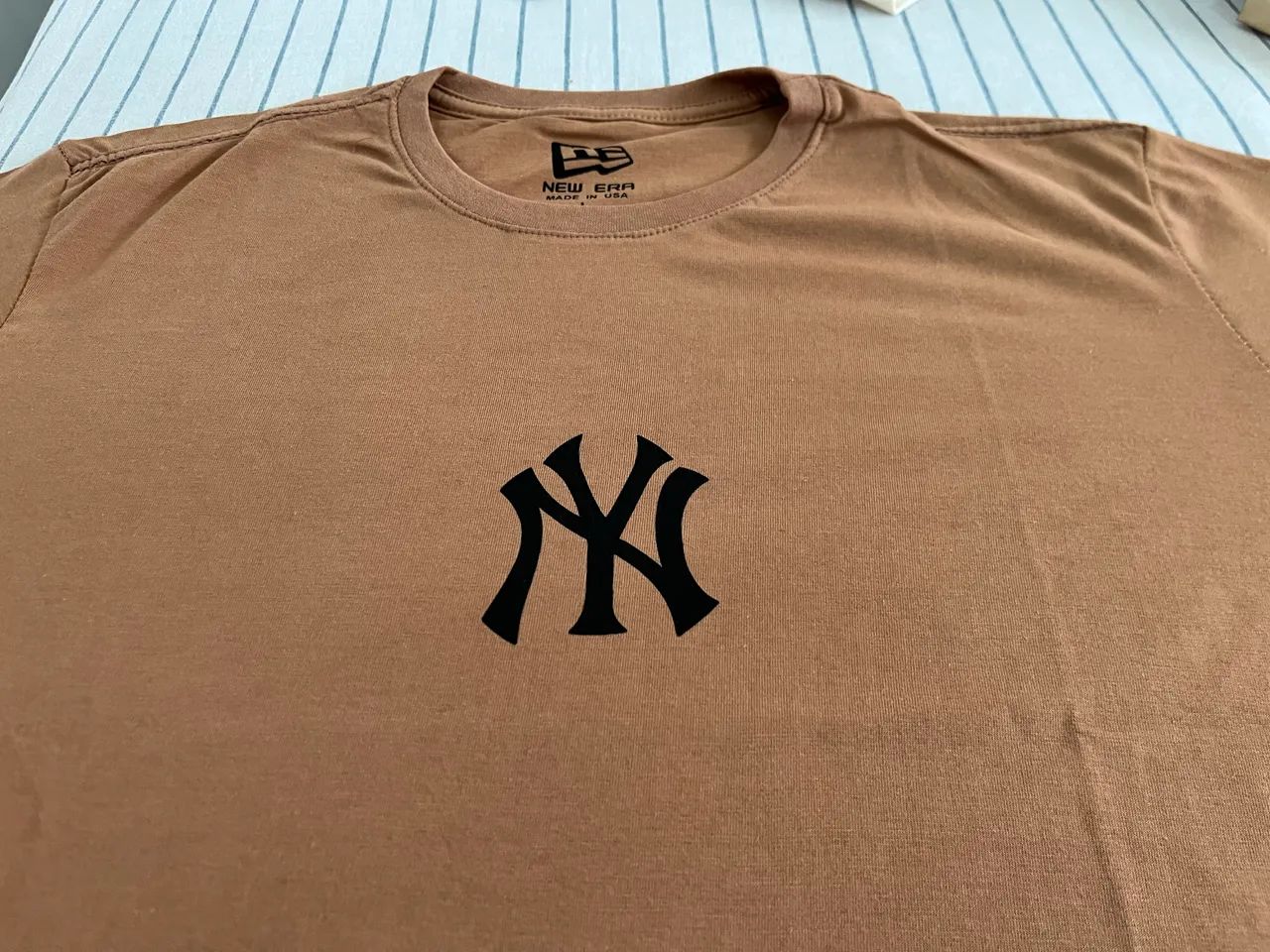 Camiseta New Era New York Yankees Caramelo / Caqui - Foto 3