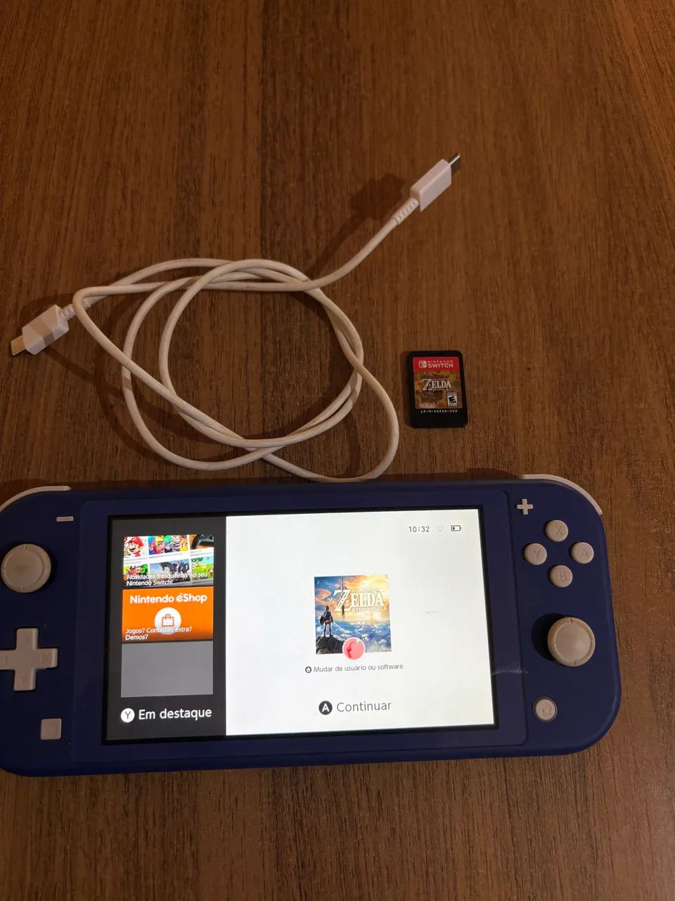 Nintendo switch lite azul