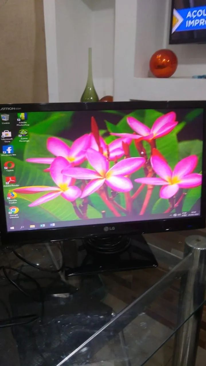 Monitor LG de LED 20 polegadas com adaptador HDMI. Parcelo cartão  - Foto 4