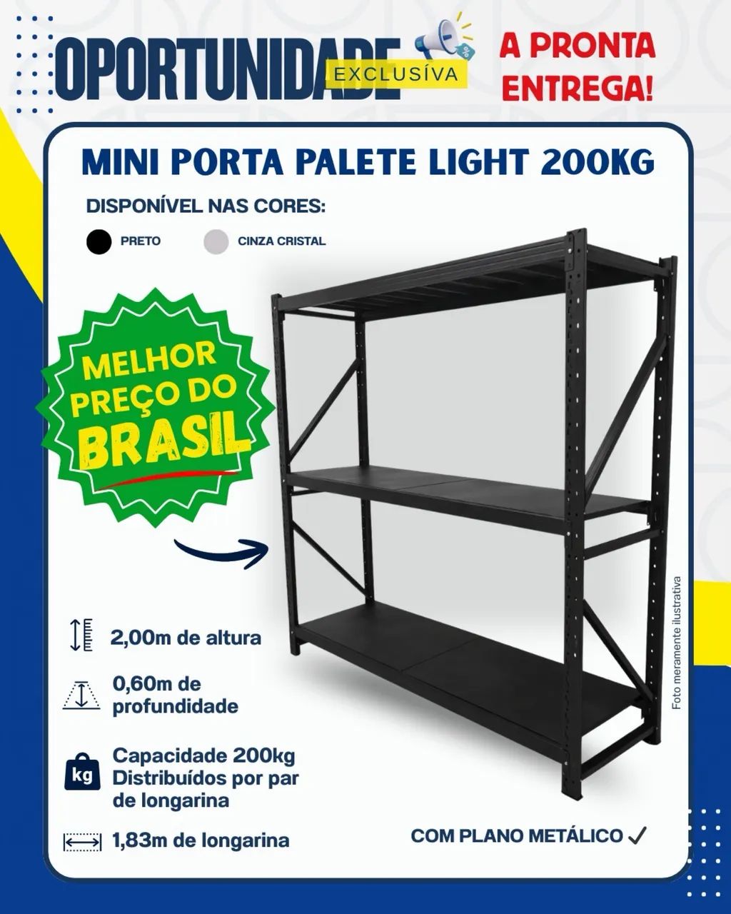 MINI PORTA PALETES LIGHT 200kg 