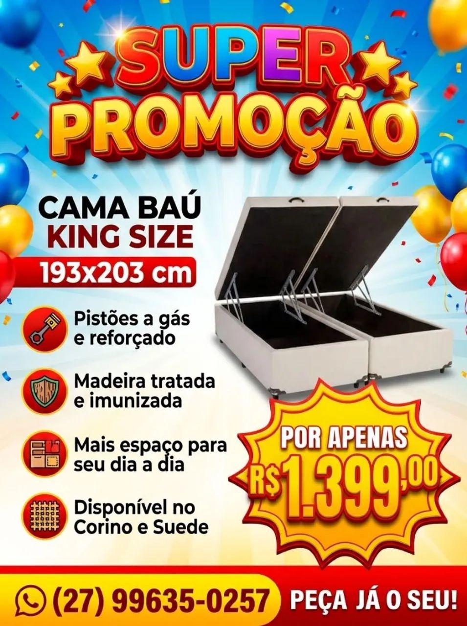 Box Baú King Size 193x203