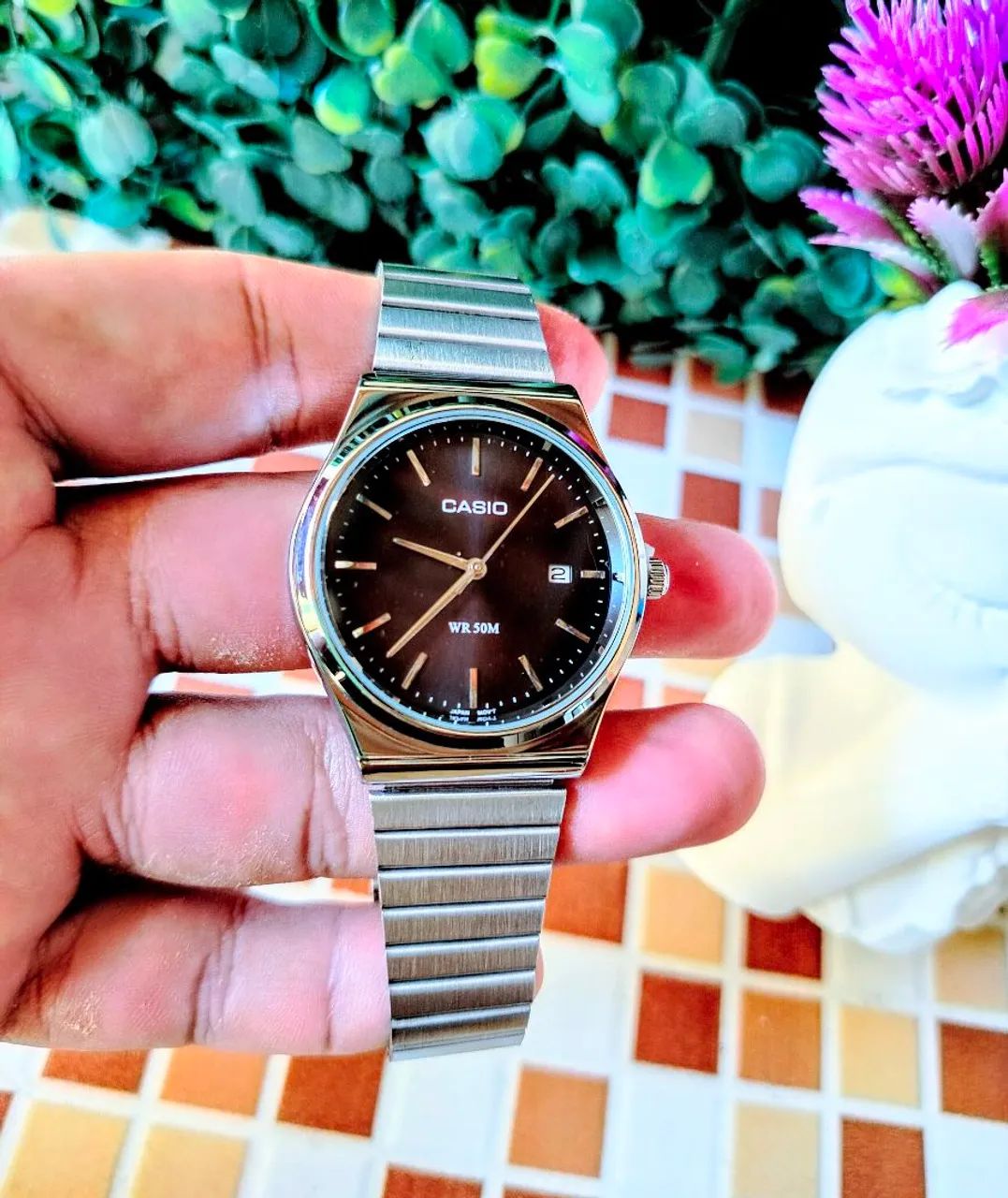 Novo Casio Calendário duplo Relógio prova de agua  - Foto 3