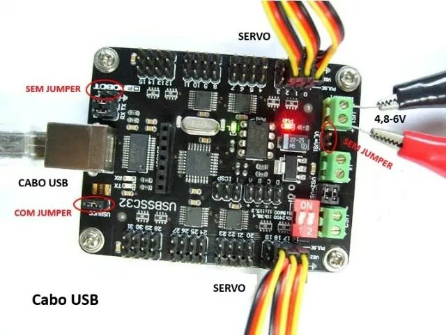 Controle até 32 servos com DF-USBSSC32 (compatível com Arduino) - Foto 4