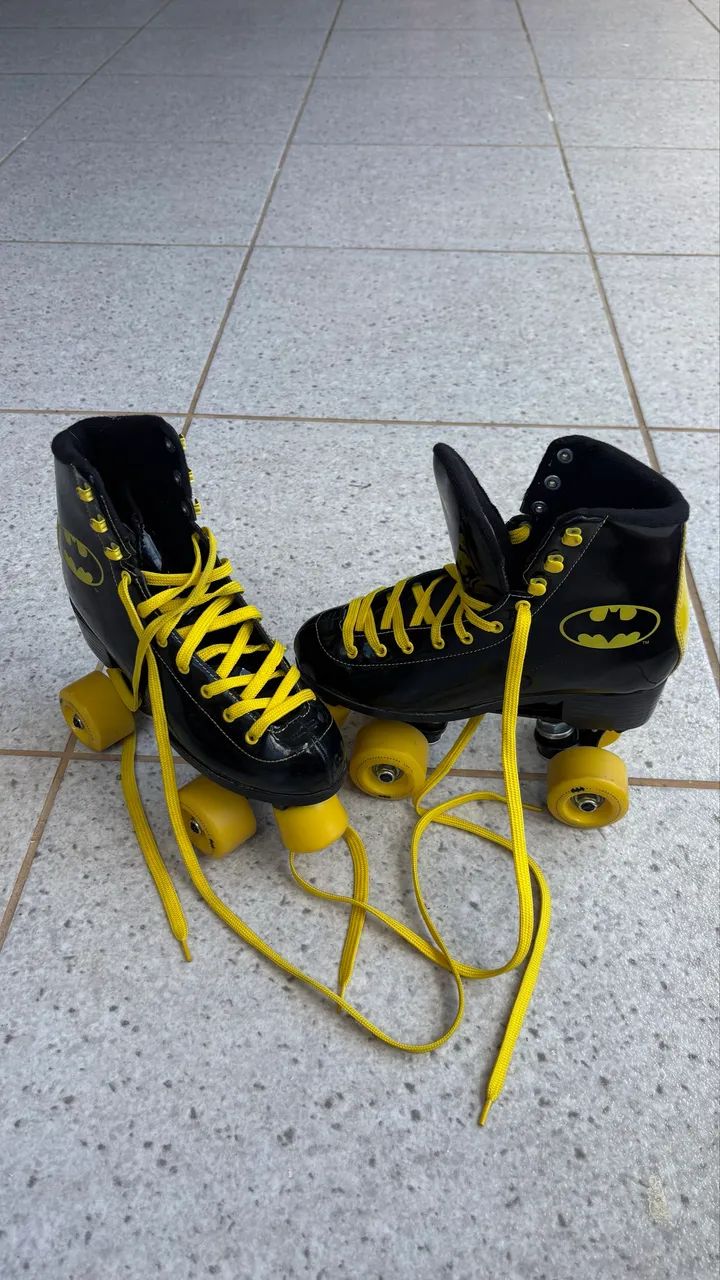 Patins Quad Vinil Batman Warner Bel Patins Quad Batman Vinil (36) Warner Bel