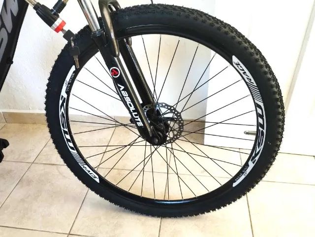 Bicicleta aro 29 27v shimano deore/altus susp e freio hidr Nova - Foto 6