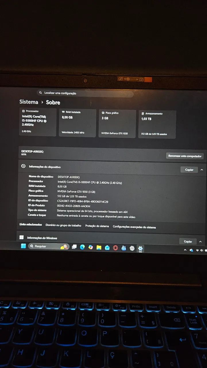 Notebook Lenovo l340 gamer - Foto 5