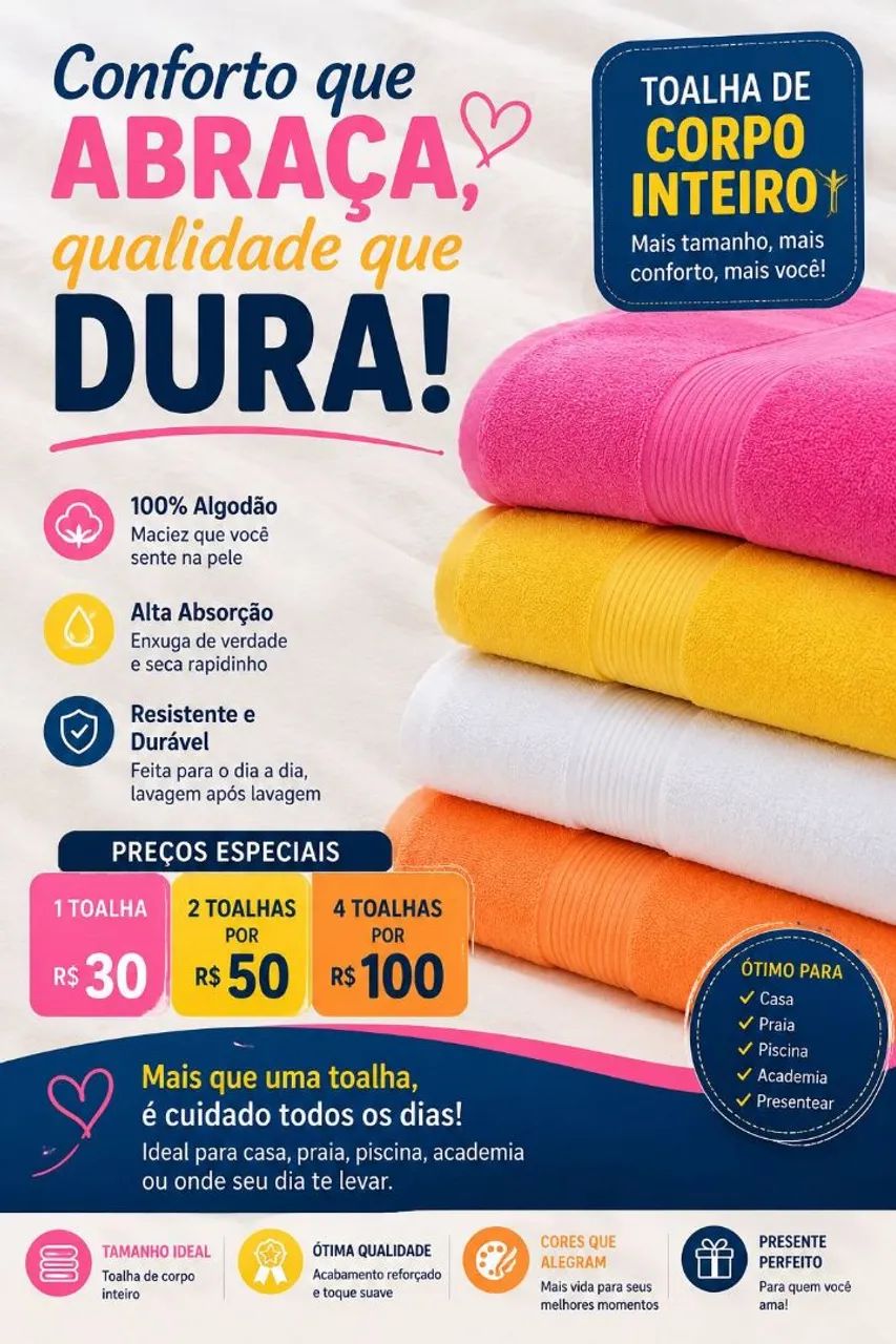 Toalhas de corpo inteiro